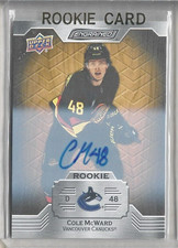 Cole McWard Vancouver Canucks 2023-24 Engrained Rookie Auto #140