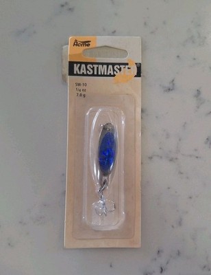Acme Kastmaster Spoon, Fishing Lure, Blue/Silver Foil, 1/4oz