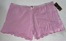 Seven Til Mid super soft pink lounge shorts ruffle lingerie sleep wear 3X NEW