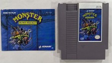 Monster in my Pocket and Manual - Nintendo NES - Working - Tested - NTSC