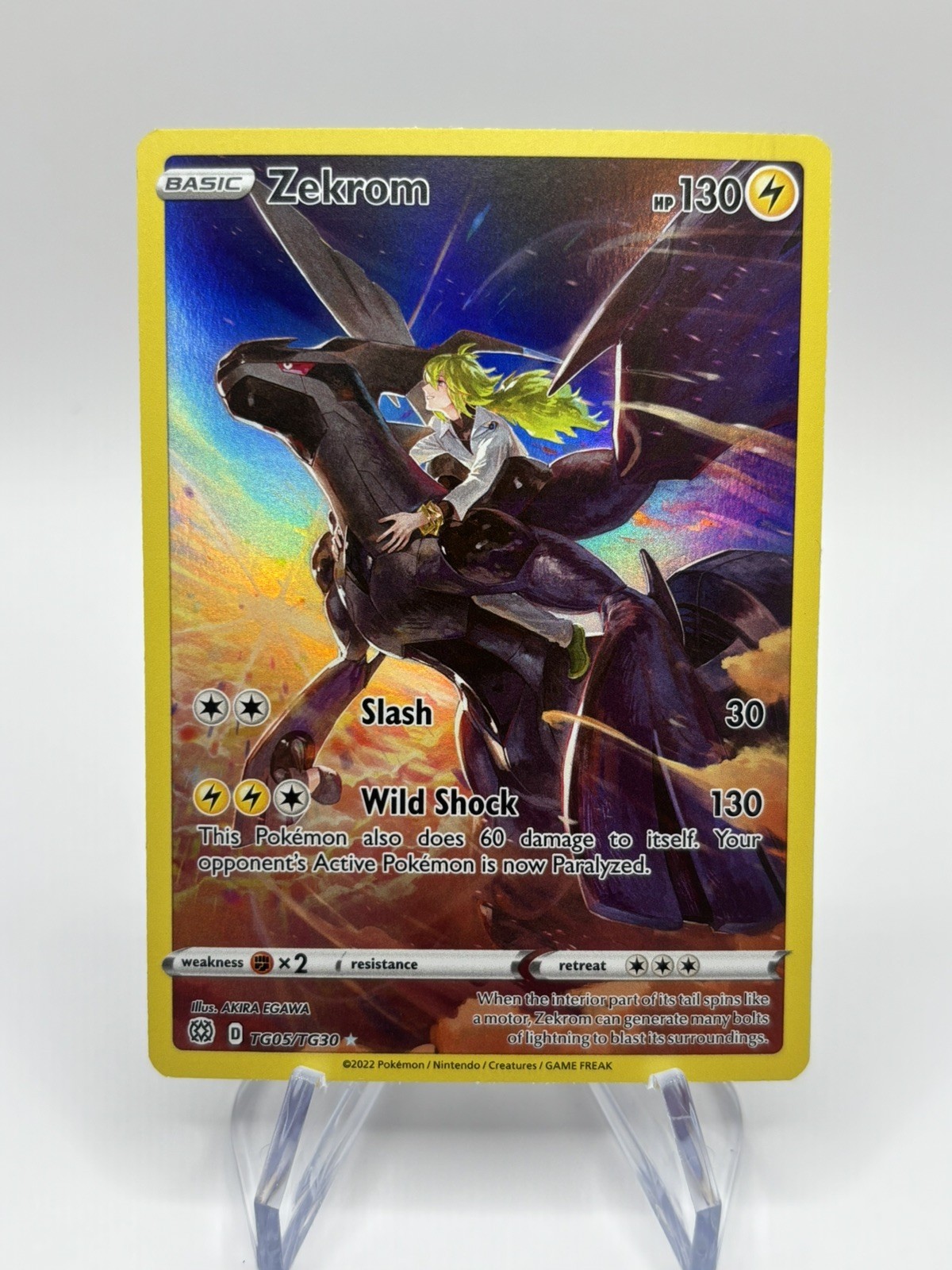 Zekrom SWSH09: Brilliant Stars Trainer Gallery - Pokemon NM TG05/TG30