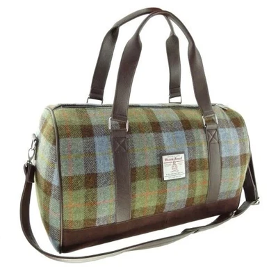Harris Tweed 'Clyde' Weekend Bag – Glen Appin – Tartan Travel Holdall – LB1026