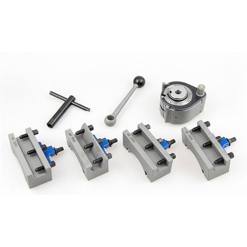 Schnellwechselwerkzeug Drehbank Swing A150-300mm inkl. 1tlg Werkzeughalter + 4tlg Werkzeug - Bild 2 von 17