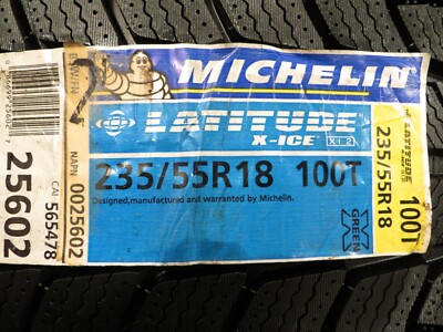NEW 2 TWO MICHELIN X-ICE XI2 XI-2 STUDLESS 235/55R18 SNOW 100T 235