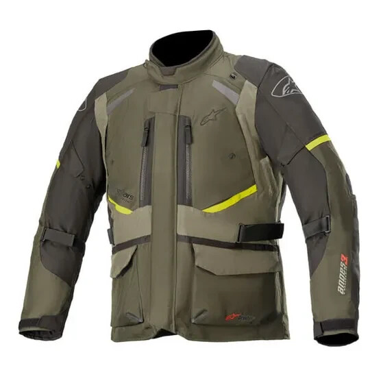 Alpinestars Andes V3 Men's Waterproof Motorbike Jacket Military Green Medium 42""
