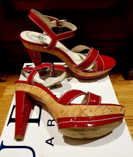 ☆ Sandali GUESS By Marciano rossi in vernice taglia EU 40 ☆ - Foto 5 di 5