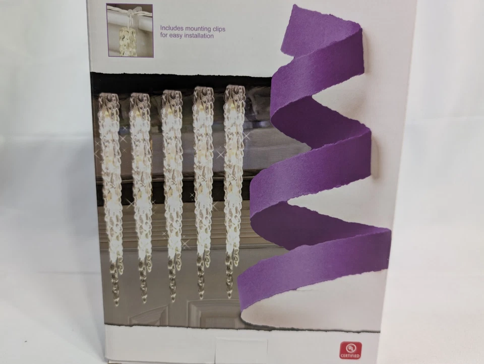 GE Icicle LED StayBright Random Sparkle 52 Ice Crystal Lights 13 Ct Warm White - Image 3 of 4