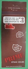 PRIME STEAK HOUSE/HOLIDAY INN MATCHBOOK COVER-MIAMI FLORIDA