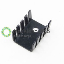 20PCS TO-220 Heat Sink Black 19x15x10mm Aluminum for LED Power Transistors NEW-