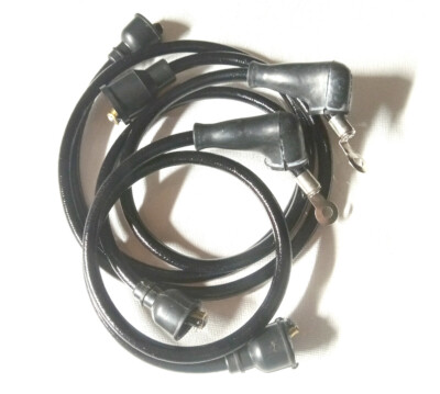 1935 to 1953 Indian Chief battery coil models sparkplug wire set with rain boots