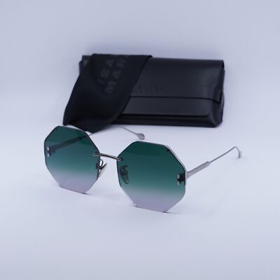 New Isabel Marant IM 0080/S 06LB JP Ruthenium/Green Pink 