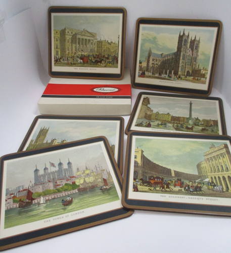 Set De 4 Sous-verres (coasters) Vintage - Motif 19th Century London