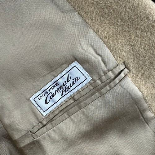 Christian Brooks Barclay's 100% Camel Hair Blazer Sport Coat Jacket Tan - Picture 3 of 8