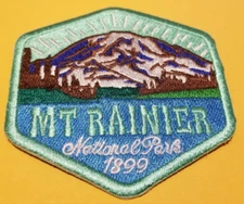 Mount Rainier National Park in Washington State Embroidered Patch app 3x3.25"