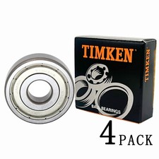 4PCS TIMKEN 6200-ZZ 10X30X9MM Double Metal Seal Ball Bearings 6200ZZ