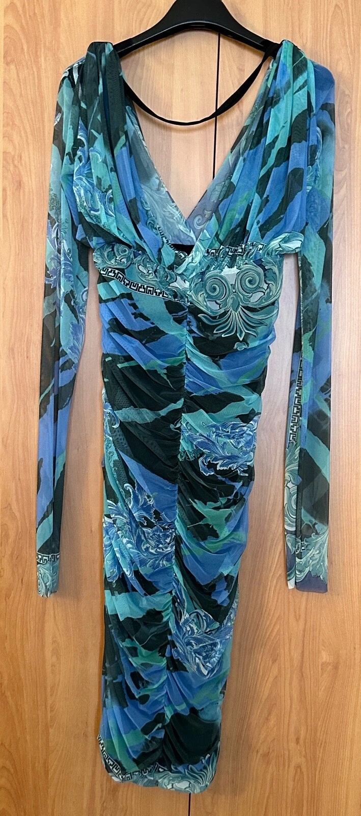 Abito da donna Versace Collection Gianni Versace lungo cerniera laterale taglia 46