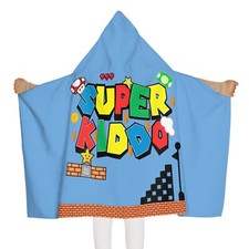 Super Kiddo Youth Hooded Towel, Kids Bath Towel, Bathrobe for Little Boys