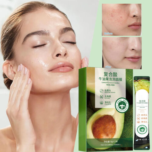 3x Avocado Clay Masque Mud Film for Deep Cleansing Natural Nourishing Hydration - Picture 10 of 12