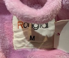 Rongtai Womens Size M Bath Robe Plush Belted Pink NEW