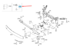 MERCEDES-BENZ GLA X156 Vorderer Bodenanschlussbolzen A0009912903 NEU ORIGINAL