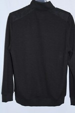 Bugatchi Jacket Mens 2XL Black Full Zip Up Sq...