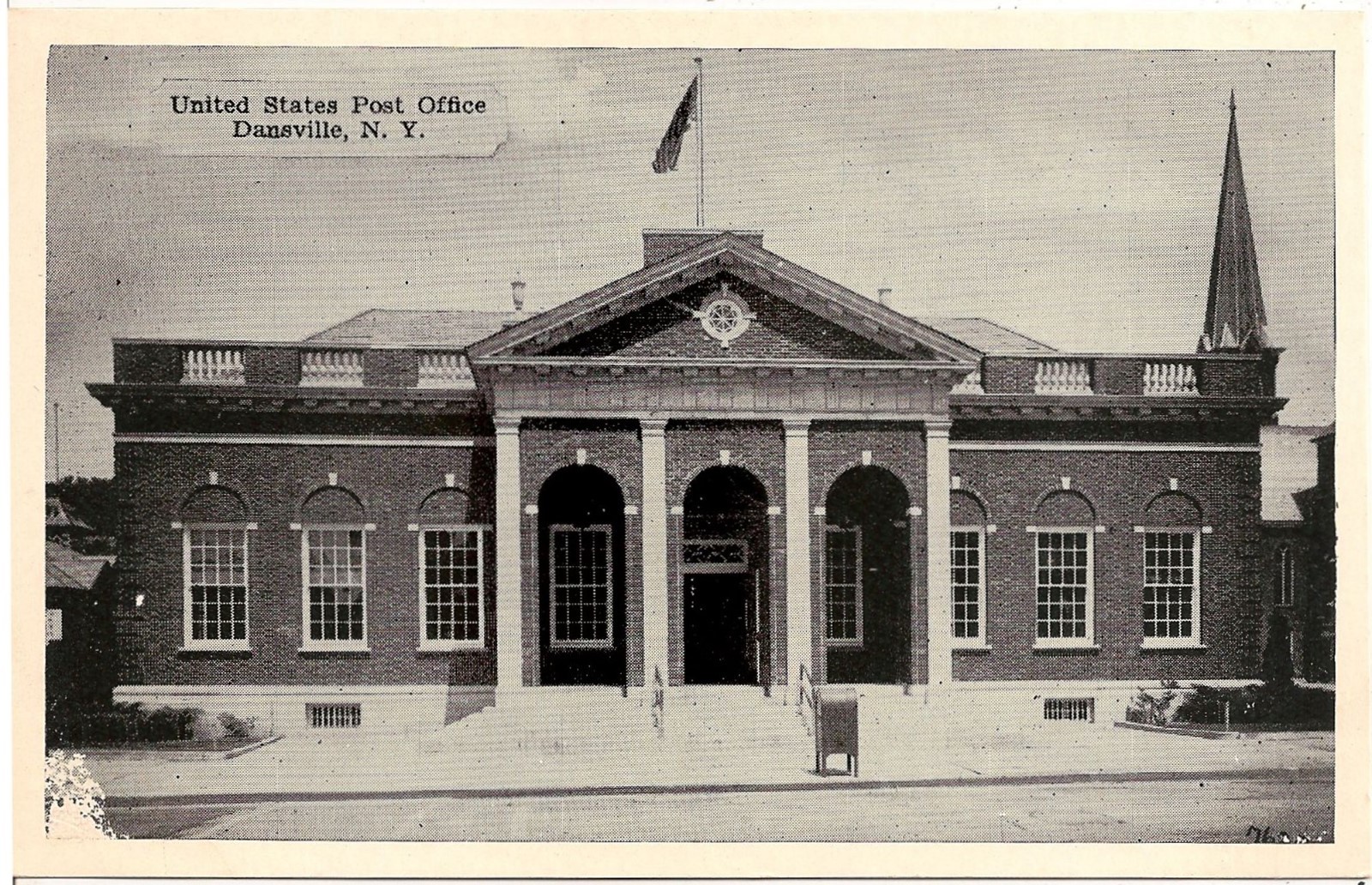 U.S. Post Office in Dansville NY Postcard eBay