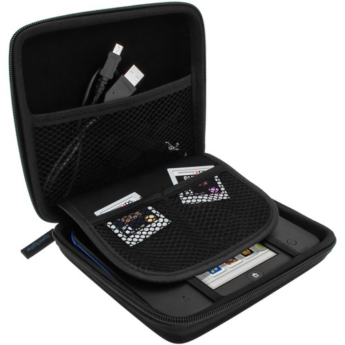 Nero EVA Custodia Protezione Rigida Protettiva Case Cover per Nintendo 2DS - Foto 2 di 6