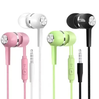 Kopfhörer In-Ear Wired Ohrhörer mit Mikrofon und Bass Earphones Lautstärkeregler