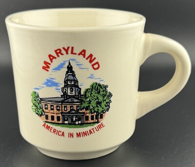 Vintage Maryland Souvenir Mug America In Miniature