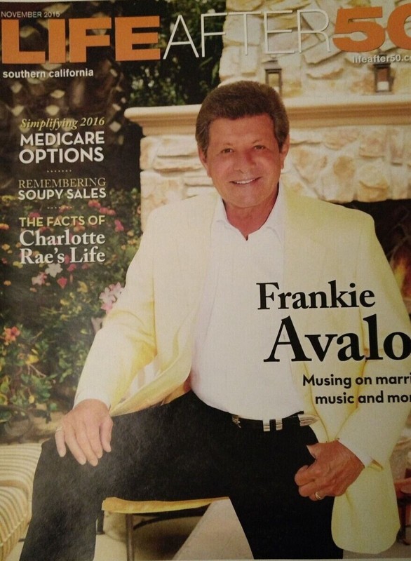 LIFE AFTER 50 MAGAZINE FRANKIE AVALON COVER NOVEMBER 2015 OUT OF PRINT RARE
