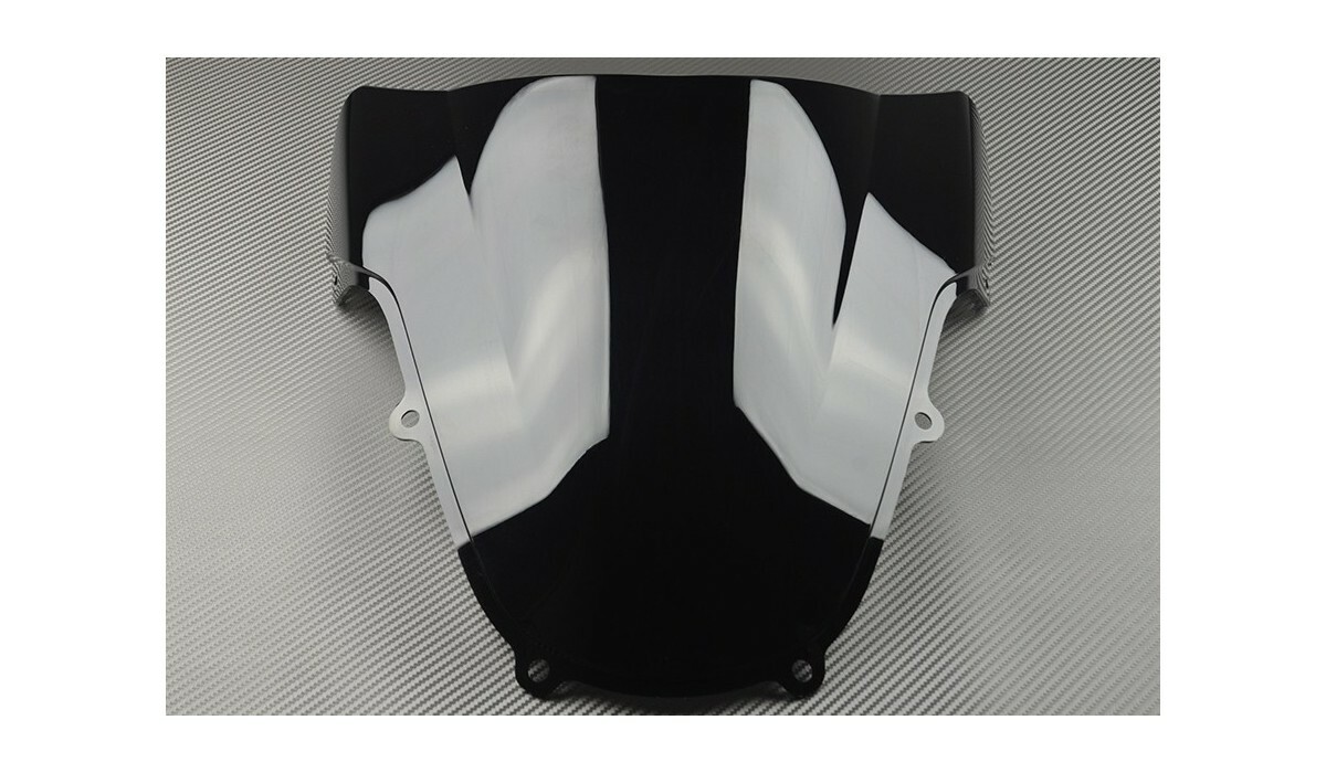 Bulle Noire Suzuki GSXR 750 Saute-Vent Double Courbure Écran Moto 2000-2003