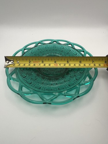 Vintage Imperial 7” Emerald Green Glass/Saucer Dish. FREE SHIPPING - Picture 6 of 7