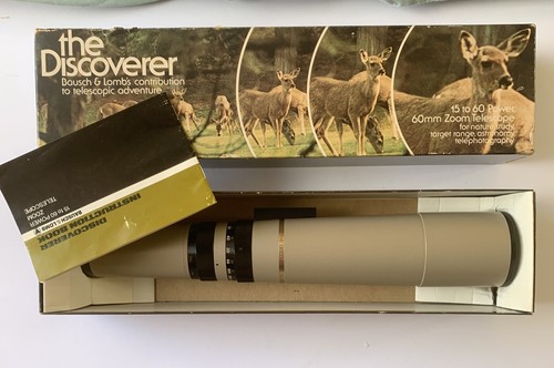 Quality Bausch & Lomb Discoverer 15-60 x60mm Telescope Boxed Telescope Monocular