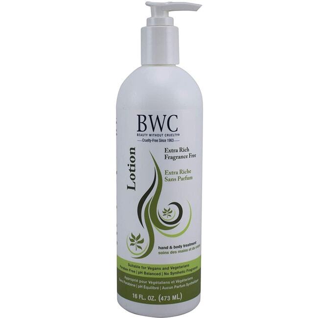 Beauty Without Cruelty Extra Rich Fragrance Free Lotion - Hand & Body