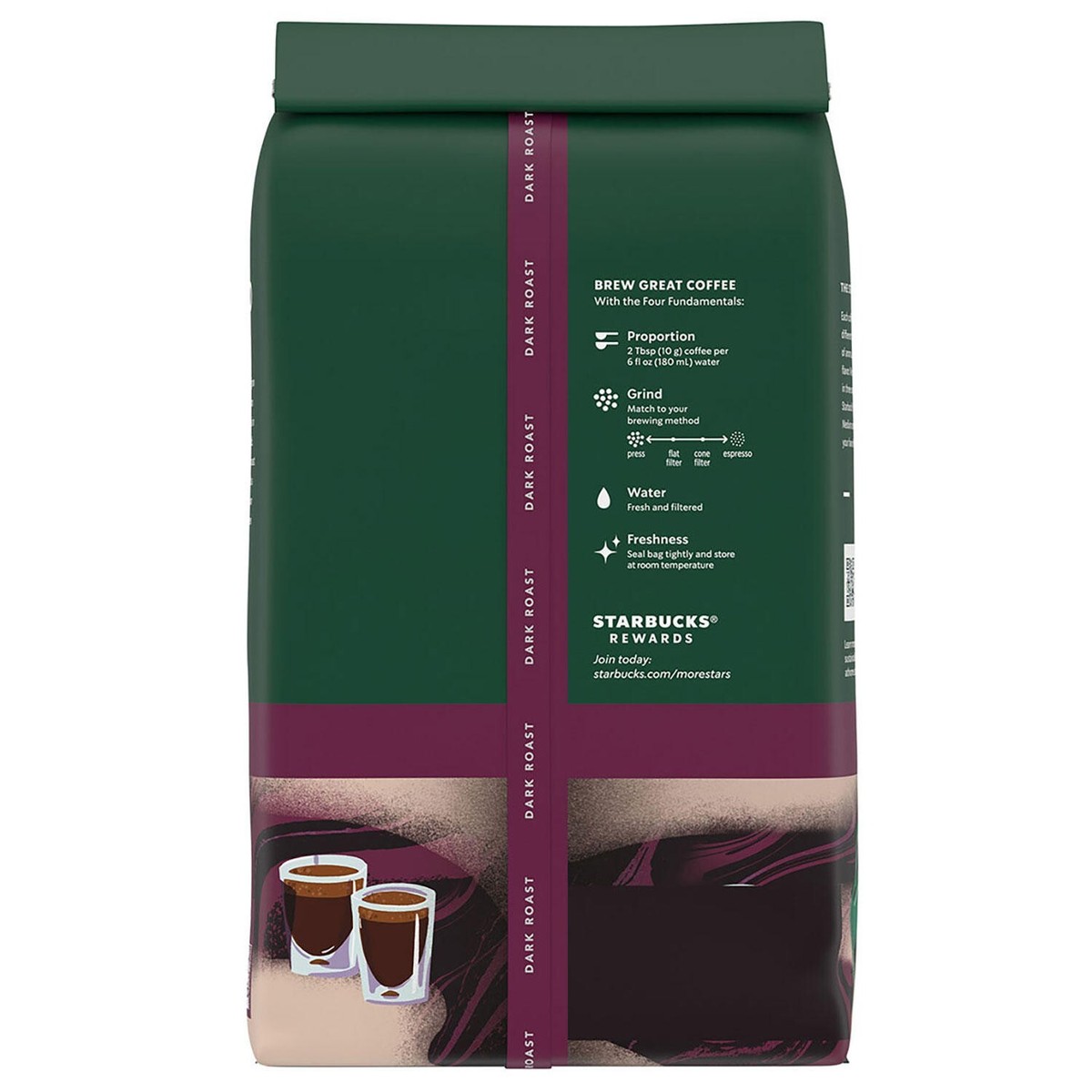 Starbucks Whole Bean Coffee, Espresso Roast Dark (40 oz