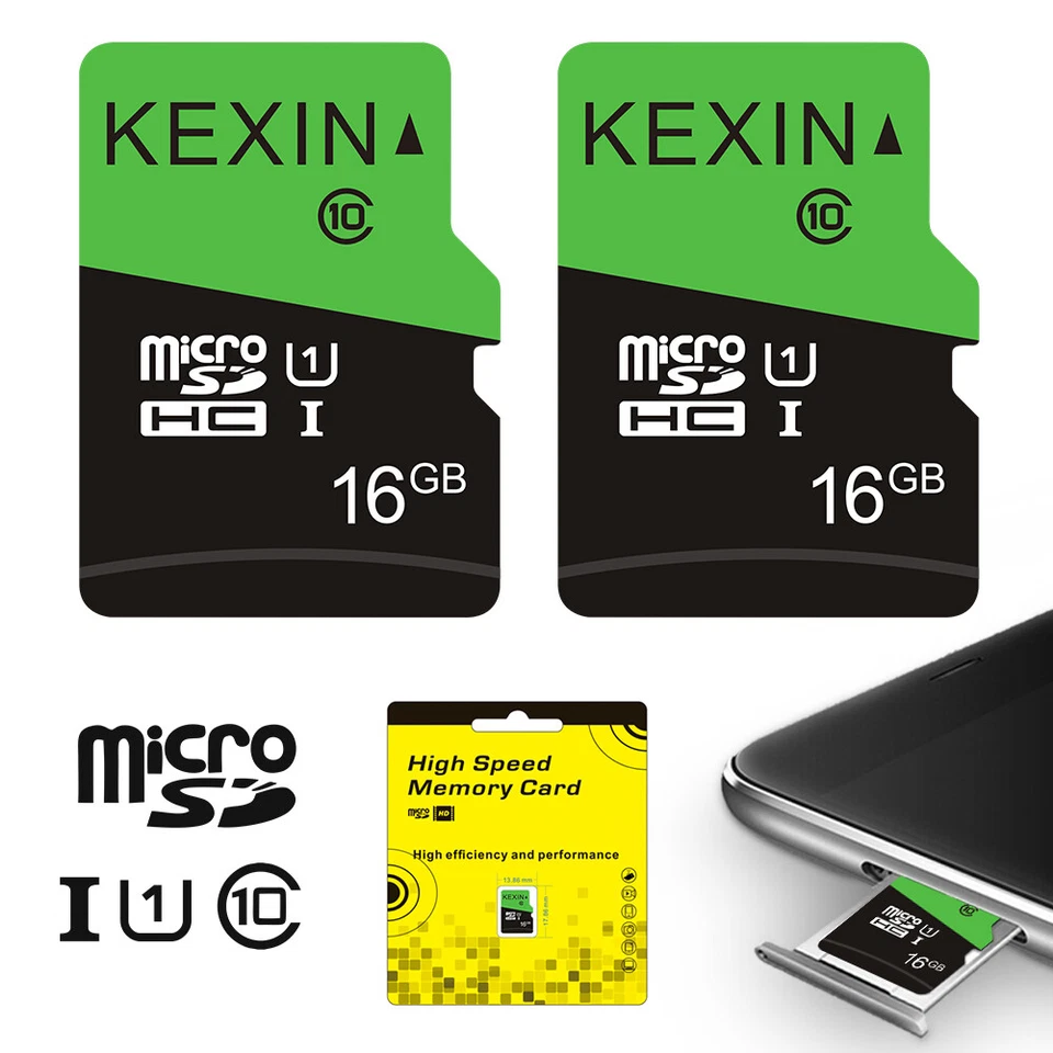 Tarjeta de memoria Micro SD de alta velocidad 1-100 piezas Lote 512 MB 8 GB 16 GB 32 GB 64 GB TF Tarjeta SD Foto 2 de 4