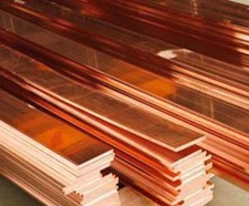 US Stock 4pcs 99% Copper T2 Cu Metal Flat Bar Plate 1.5mm x 10mm x 250mm