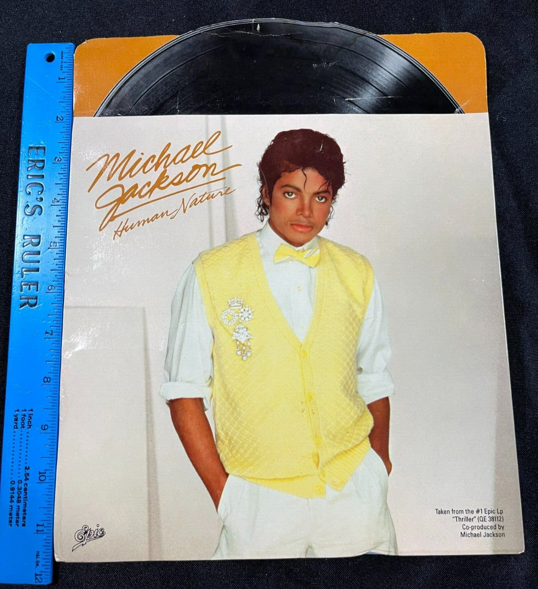 1983 Epic Michael Jackson Human Nature Thriller Album Folder AA