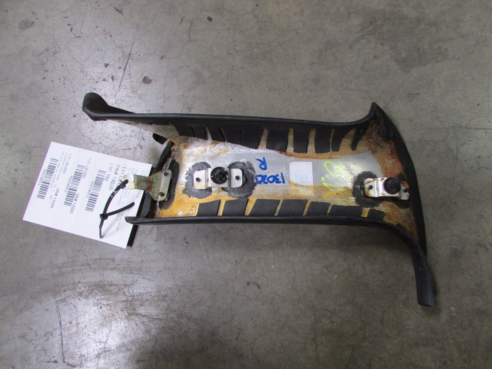 Lamborghini Murcielago, RH, Right Upper B-Pillar Trim, Black, P/N 418867282
