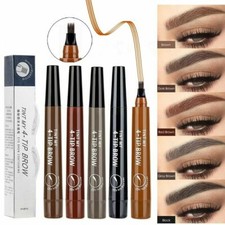 Microblading Eyebrow Pen Waterproof Fork Liquid 4 Tips Long Last Makeup Pencil