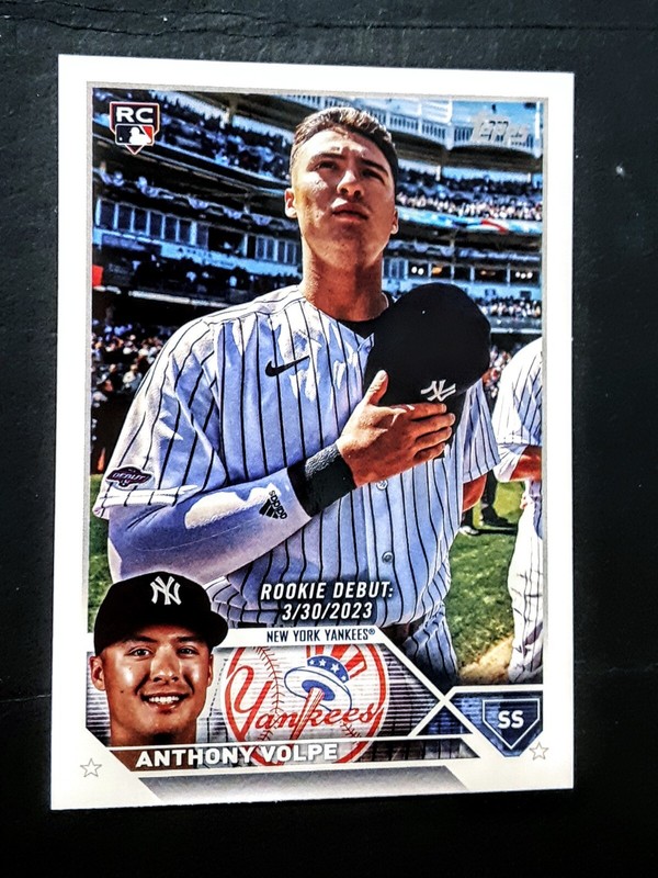 Rookie Debut-ANTHONY VOLPE 2023 Topps Update Series #US77 (RC) Yankees