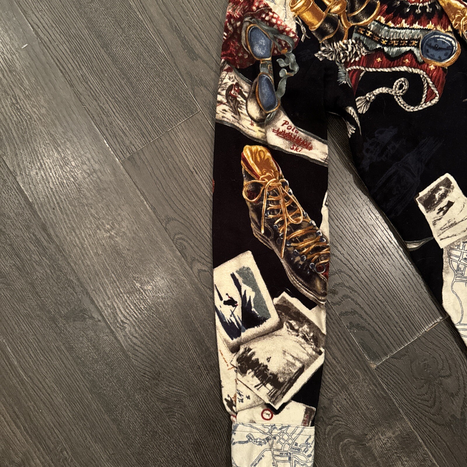 Rare Ralph Lauren Retro Ski Boots Flannel Shirt S image 3