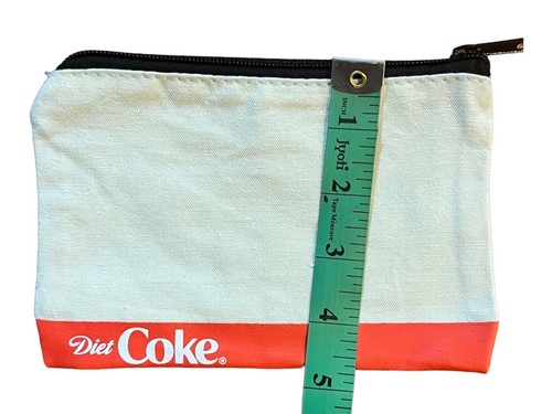 Diet Coke Canvas Pouches Lot Of 3 NEW 5"x7" - Coins, Tools, Jewelry, Makeup - Picture 5 of 6