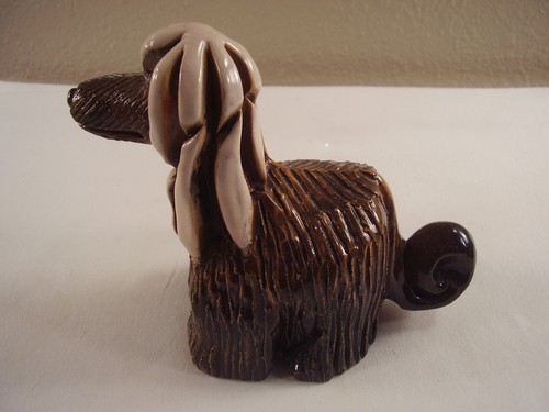 Artesania RINCONADA Uruguay #121 Ceramic AFGHAN HOUND Dog FIGURINE Retired #2 - Picture 2 of 7