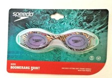 New Speedo Kids Boomerang Print Soft Frame Goggles