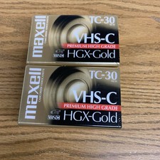 Lot Of 2 Maxell MAX203010 High Grade VHS-C Videotape Cassette