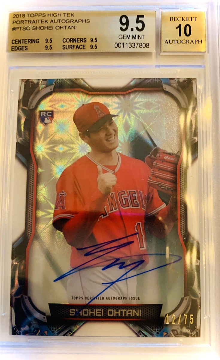 2018 Topps High Tek Shohei Ohtani Rookie Card Portraitek 2018 Topps High Tek Shohei Ohtani Rookie Card Portraitek