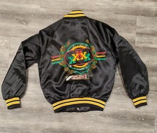Vintage Made In USA 90s Malcolm X black history Satin Jacket youth medium
