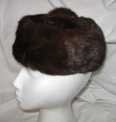 Vintage Mink Pillbox Style Hat Mink Pillbox Hat Precious Furs By Marche Vintage Mid Century  main image 2