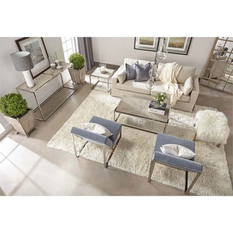 Maklaine Decorative Mirror in Smoke Gray - Image 3 of 4